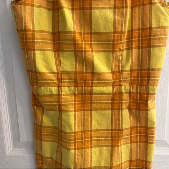 Vintage Y2K 90s Arizona Preppy Plaid Orange Mini Dress Small Clueless Academia - Picture 10 of 11